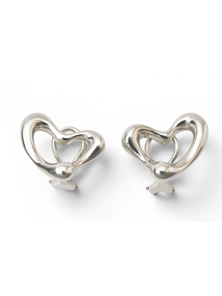 Tiffany & Co Elsa Peretti Open Earrings Silver